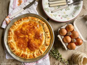 Torta Pasqualina ai carciofi senza ricotta